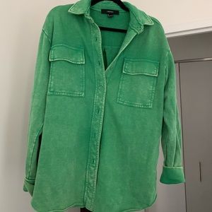 Trendy Green Shacket